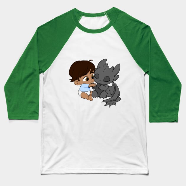 Birthday boy 2, how to train your dragon, baby dragon toothless and hiccup, BLM Baseball T-Shirt by PrimeStore